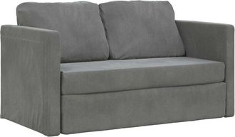 vidaXL Folding Sofa Bed Dark Grey 122 x 70 x 60 cm Velvet vidaXL