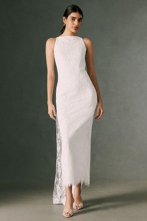 Mare Mare Caped Lace Maxi Dress