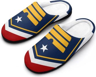 Generic Flag of Utah U.S.A Slippers Men Winter Warm Cotton Anti-Slip Indoor Slip-Ons House Shoes