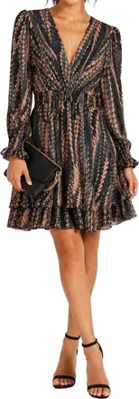 Papillon Womens Wrap Top Dress In Pine Green