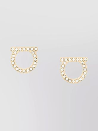 Ferragamo crystal drop earrings