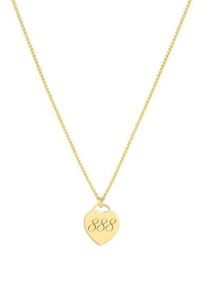 Set & Stones Alice Angel Numbers Necklace in Gold /888 at Nordstrom, Size 18