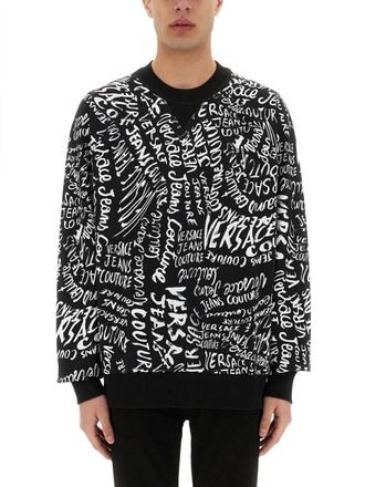 Versace Jeans Couture Sweatshirt With Logomania Print