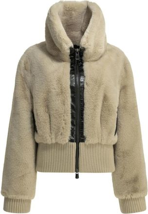 Pinko Bagels Bomber - Dames - Jassen - Beige - S - Polyester - Jassen