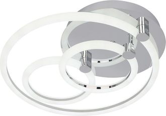 Fabrilamp Fabrilamp - Plafon 68w 3000k, 4000k, 6500k Cromo Alya 10x44x40cm 9180lm Regulable, Memoria Y C Remoto Marca