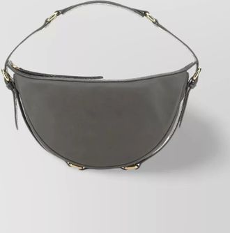 by FAR leather shoulder bag featuring crocodile motif