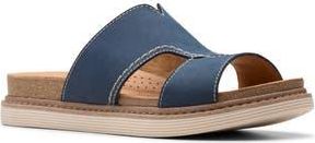 Clarks Arwell Walk Slide Sandal in Navy Nubuck at Nordstrom Rack, Size 8.5