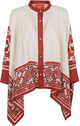 La DoubleJ Silk Twill Shirt With Hand-Applied Cobra Motif