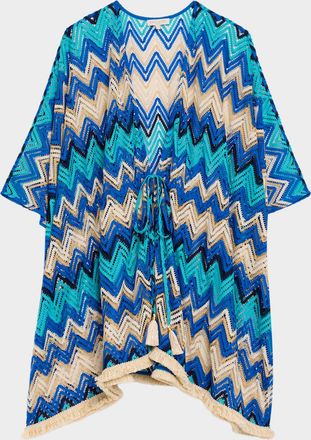 Ramy Brook Chevron Lauryn Mini Dress Coverup
