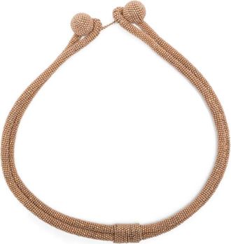 Fabiana Filippi Collana con perline - Marrone