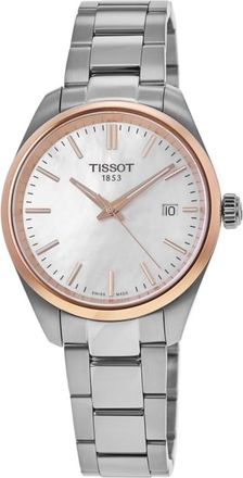 Tissot PR 100 Quartz White Mother of Pearl Stainless Steel Womens Watch T150.210.21.111.00