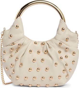 Dolce Vita Becca Stud Shoulder Bag in Cream at Nordstrom Rack
