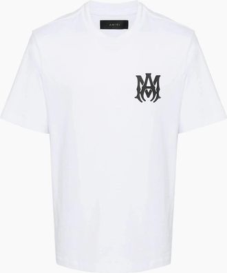 Amiri Mens MA Core Logo T-Shirt White - Size: 40