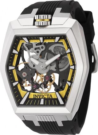 Invicta Akula Hand Wind Black Dial Mens Watch 44017