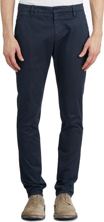 Dondup Mens Cotton Trousers Mod Gaubert - Dark Blue - Size 31 (Waist)