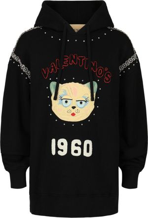 Valentino Le Chat De La Maison Patch Hoodie