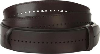 Orciani Geperforeerde leren riem - Heren - Riemen - Bruin - ONE Size - Leer - Accessoires