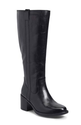 B&oslash;rn Harding Knee High Boot in Black Leather at Nordstrom, Size 6.5