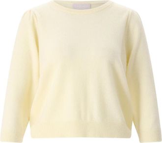 Hemisphere Cashmere Truien - Dames - Cashmere truien - Geel - XS - Kasjmier - Truien & Vesten