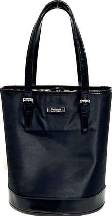 Naturana blue Label Nylon Leather Shoulder Bag Tote Bag (Pre-Owned)