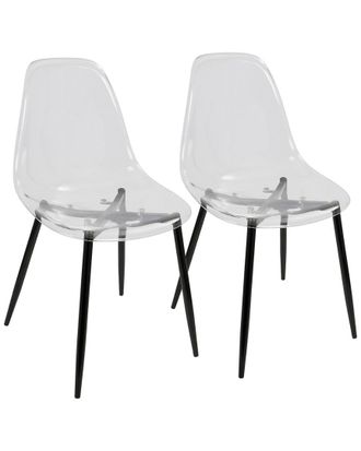 LumiSource Set Of 2 Clara Dining Chairs