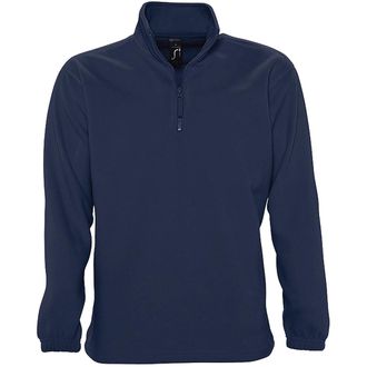 SOLS Ness Unisex Zip Neck Anti-Pill Fleece Top (Marine)