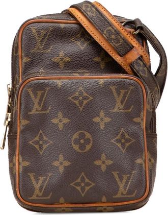 Louis Vuitton Borsa a tracolla Amazone mini con monogramma 1988 - Marrone