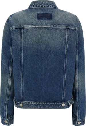 Maison Margiela Womens Blue Cotton Denim Jacket Clothing