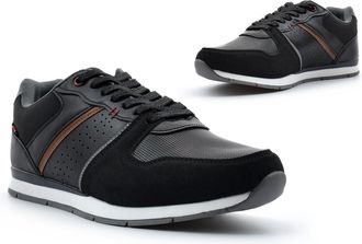 Generic Mens Comfort Trainers Size 6 Boys Trainers Size 9 Casual Shoes Mens Casual Trainer Lace Up Fastening Trainer Lace Up Shoes Comfort Sizes 6-12 Black 12