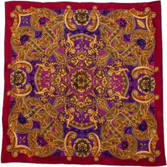 Versace Multicolored Barocco Printed Scarf (Authentic Pre-Loved)
