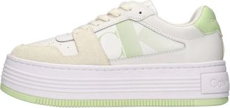 Calvin Klein Bold Flat Low - Dames - Sneakers - Wit - 40 EU - Leer - Schoenen