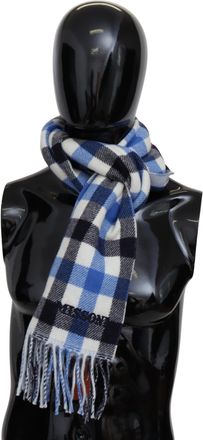 Missoni Mannen Multicolor Check Cashmere Unisex Wrap Sjaal