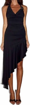 Runaway The Label Indiana Asymmetrical Dress In Black