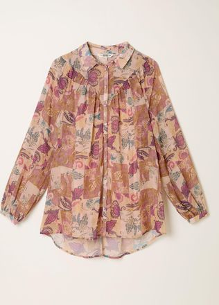 Fat Face FatFace Pamala Rose Pink Patched Chintz Blouse