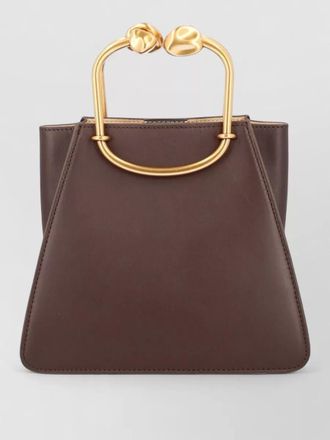 Cult Gaia maxine mini bag gold tone hardware top handle