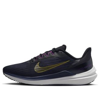 Nike Air Zoom Winflo 9 Black Gold Suede DD6203-007