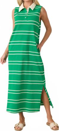 Entro Fairway Polo Dress In Green