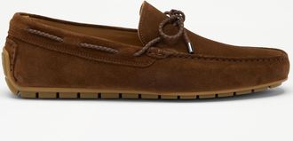 Russell & Bromley CROYDE Mens Brown Lace-Up Driver