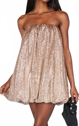 Show me your Mumu Beverly Bubble Mini Dress In Silver Confetti