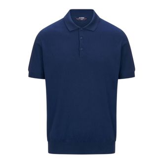 K-Way K-Way, Polo Shirts, male, Blue, Size: XL Polo S/S Mod.Pleyne