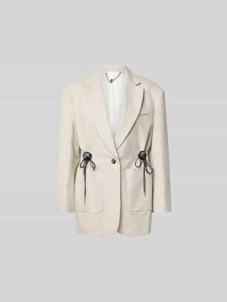 Paco Rabanne Blazer mit Reverskragen in Hellgrau, Gr&ouml;&szlig;e XS/S