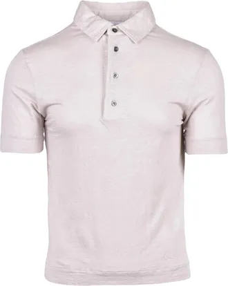 Alpha Studio Polo Garzata - Heren - Tops - Roze - Maat: XL Linnen