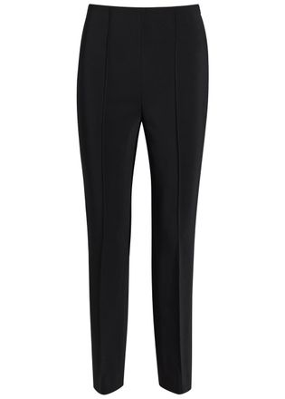 R&oacute;he Straight-leg Stretch-crepe Trousers - Black - 42 (UK14 / L)
