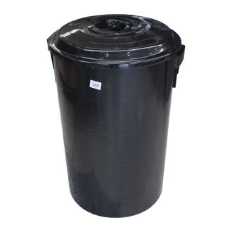 OEM Dech Cubo Basura Con Tapa 120 L Negro, Cubo Basura Negro 120l. -marca: Dech. -cubo Industrial De Color Negro Con Asa Met&aacute;lica. - Di&aacute;metro: 46cm. -altu