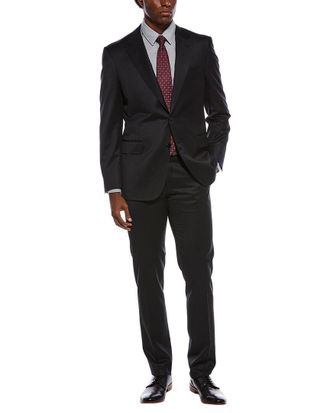 Canali 2pc Wool Suit with Flat Front Pant