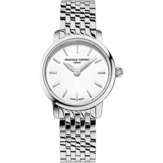 Frederique Constant Fr&eacute;d&eacute;rique Constant Slimline Mini Dames Horloge Zilverkleurig FC-200S6B