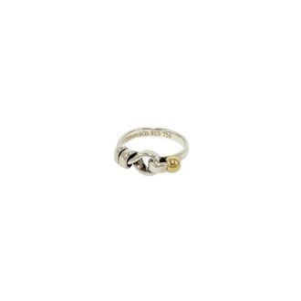 Tiffany & Co. Gold Silver Yellow Gold (18K) Silver 925 Band Ring (Pre-Owned)