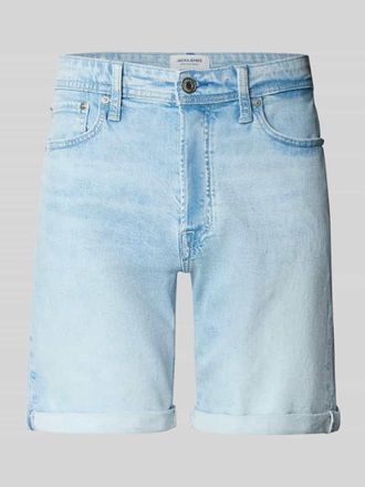 Jack & Jones Jack & Jones Regular Fit Jeansshorts im 5-Pocket-Design Modell RICK in Hellblau, Gr&ouml;&szlig;e XL