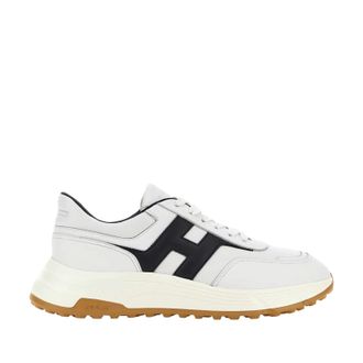 Hogan Hyperlight Allacciato H Sneakers in White Blue