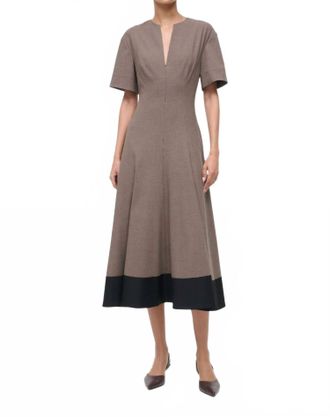 Staud Frances Dress In Houndstooth